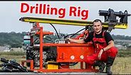 Portable hydraulic water well drilling rig