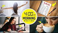 4:00 AM MORNING ROUTINE: Productive Morning Habits of Successful Students | Study Motivational Video