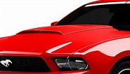 SpeedForm Mustang Hood Scoop; Unpainted 13257-00 (10-12 Mustang GT, V6) - Free Shipping