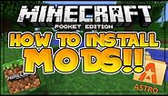 How to Install MODS in MCPE!! - 3 DIFFERENT TUTORIALS - Minecraft PE (Pocket Edition)