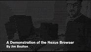 A demonstration of the first web browser, the Nexus browser