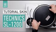 Technics SL-1200 Full White Skin - How to apply a turntable Skin | Tutorial Doto Design