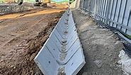 How to Install precast concrete C channel drain C7 C8 U drain Channels Laying precast concrete drain