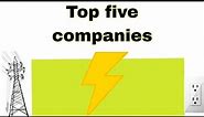 top best electricity companies in US || US top electric companies