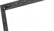 Utoolmart Right Angle Ruler, 200mm × 300mm Carbon Steel L Shape Ruler, 90 Degree Square Tool, Framing Tools for Carpenters, Black