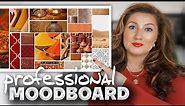 How to create an interior design moodboard LIKE A PRO! MY MOODBOARD PROCESS / InDesign tutorial