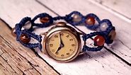 Simple Macrame Watch Band with Beads [DIY]