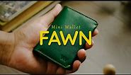 Fawn Mini Wallet | Small Front Pocket Handcrafted Wallet | WildWoven Leather Products