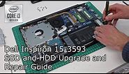 Dell Inspiron 15 3593 - SSD and HDD Upgrade and Repair Guide