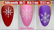 Top 3 Snowflake Nails Art Compilation For Beginner 💅 💖Holiday Nails Design 💝 New Nails