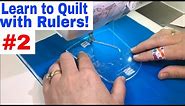 Learn to quilt with Rulers Tutorial Part 2 using Spinning Wheel 36 from Westalee by Sew Steady
