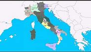 Topografie Italië regio's en hoofdsteden