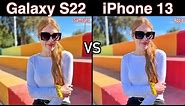 Samsung Galaxy S22 VS iPhone 13 Camera Comparison!
