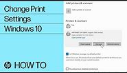 How to Change Print Settings in Windows 10 | HP Computers | HP Support