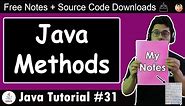 Java Tutorial: Methods in Java