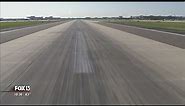 Employees blast rubber from Tampa Airport runways