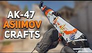 CS2 AK-47 Asiimov Sticker Crafts!