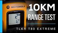Motorola TLKR T80 Extreme - 10km Range Test