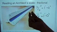 Reading an Architect`s scale - imperial