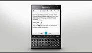 Keyboard and Typing: BlackBerry Passport - Official How To Demo