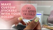 Creating Custom Stickers with a Rollo Thermal Printer | Entrepreneurship | Small Business Hacks