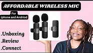 K9 Wireless Microphone REVIEW for Android and IPhone || How To Connect A Wireless Microphone
