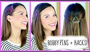 Fun New Ways to Wear Bobby Pins + Hacks!