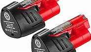 ORHFS 2 Packs 3.0Ah Replacement Battery Compatible with Milwaukee M 12 12V Battery 48-11-2411 48-11-2420 48-11-2401 48-11-2402 48-11-2401 12-Volt Lithium-ion Battery