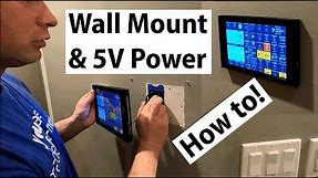 ✅ How To: Wall Mount Tablet and Give It Constant Power - Amazon Fire 5v USB Power Flush Case