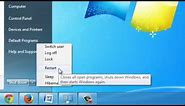 How to Reboot Windows 7