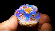 160 carat rough opal cut an unbelievable gem. Totally unexpected