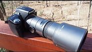 Sigma 400mm f/5.6 prime lens review Sony a390 A mount camera