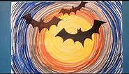 Summer Art Challenge 11 - how to draw bat silhouettes