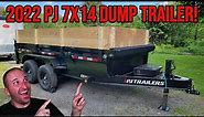 NEW 2022 PJ 7x14 Dump Trailer Setup | DL142 | 14k lbs
