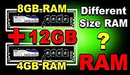 🔥 8GB + 4GB = 12GB RAM 🔥 Different Size RAM Use Together? (Hindi)
