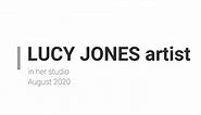Lucy Jones, artist - In her studio