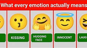 What every emotion actually means | Whatsapp Emoji Meanings 😂😘😀