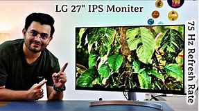 LG's 27-Inch Full HD Monitor 🖥️ 75Hz Refresh Rate and Borderless Design Anti-Flicker