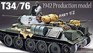 T34/76 1942 Production model - Part 1 - 1/35 Tamiya - Tank Model - [ model building ]