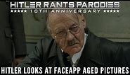 Hitler looks at FaceApp aged pictures