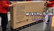 Mi TV 5 Pro 75" ( Unboxing & Hands On ) Xiaomi 8K Smart TV ( 75 Inch )