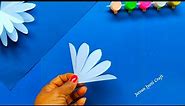 Making Beautiful Paper Flower At Home // Happy New Year // Easy Paper Craft DIY