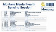 Montana Mental Health Sensing Session