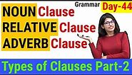 Noun Clause | Types of Dependent clause | Clauses Part 2 | EC Day44