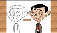 How To Draw Mr Bean Step By Step / Easy Drawing /Tamanna's Drawing