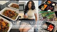 MEAL PREP W/ ME || Pescatarian and Vegetarian Friendly Recipes || High Protein Snack Boxes