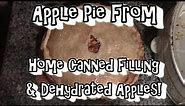 Apple Pie !!! From Home Canned Filling & Dehydrated Apples