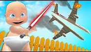 EVIL BABY Tests DEADLY WEAPONS! | Who's Your Daddy