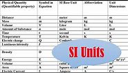 What are SI units ?