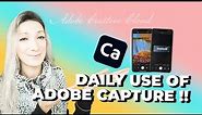 HOW I USE ADOBE CAPTURE DAILY | Quick and easy tutorial of free Adobe App Capture
